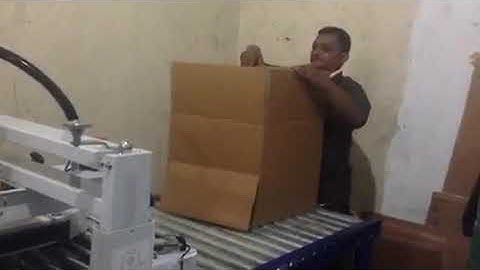 Automatic box taping and strapping machine 09833704547