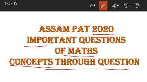 ASSAM POLYTECHNIC EXAM 2020 IMPORTANT QUESTION II MATHS PART-1
