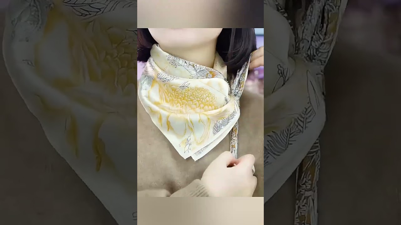 큰 스카프 완벽하게 활용하기 🎨