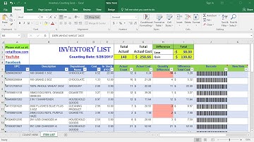 How to count inventory using only Excel & Barcode scanner