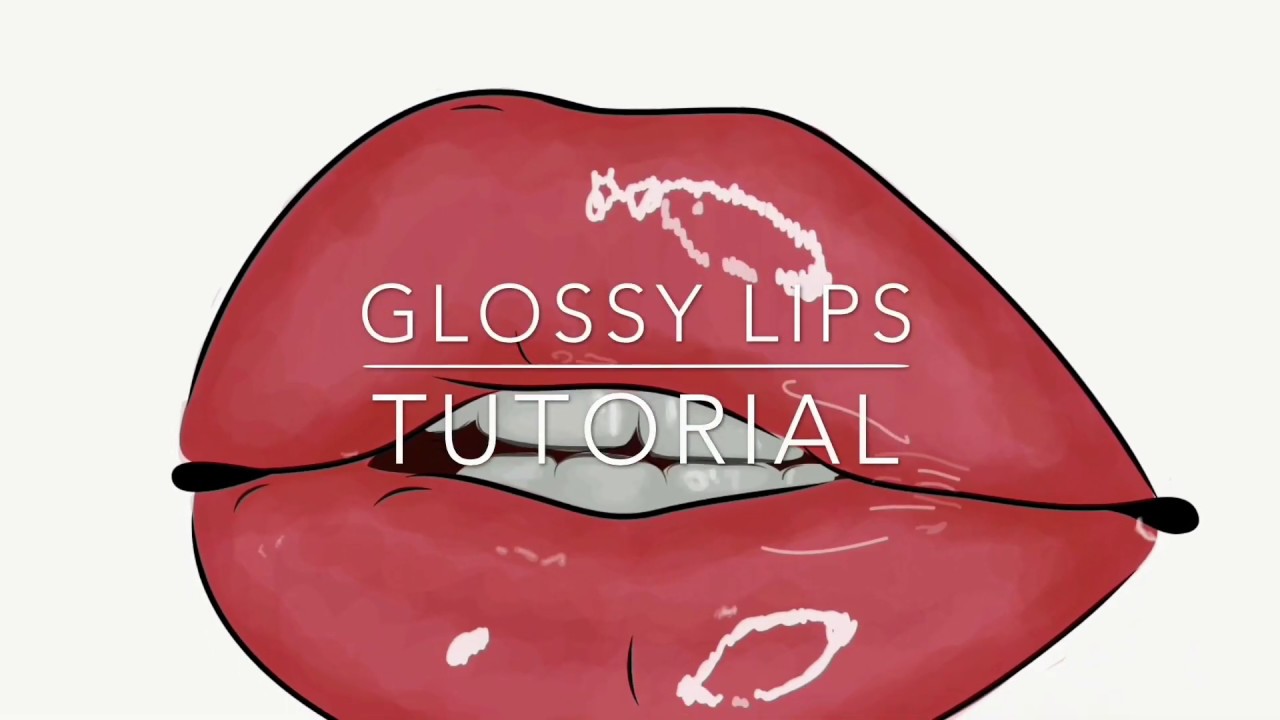 Glossy Lips Tutorial On Adobe Draw Youtube 