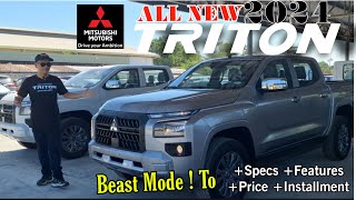 Pinalakas at Pinalaki pa Bagong Beast Mode Pick Up ! 2024 Mitsubishi TRITON - GLS & GLX Review