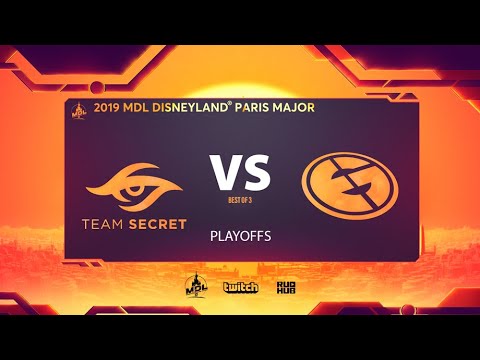 Team Secret vs Evil Geniuses, MDL Disneyland® Paris Major, bo3, game 1 [Jam & NS] games people play