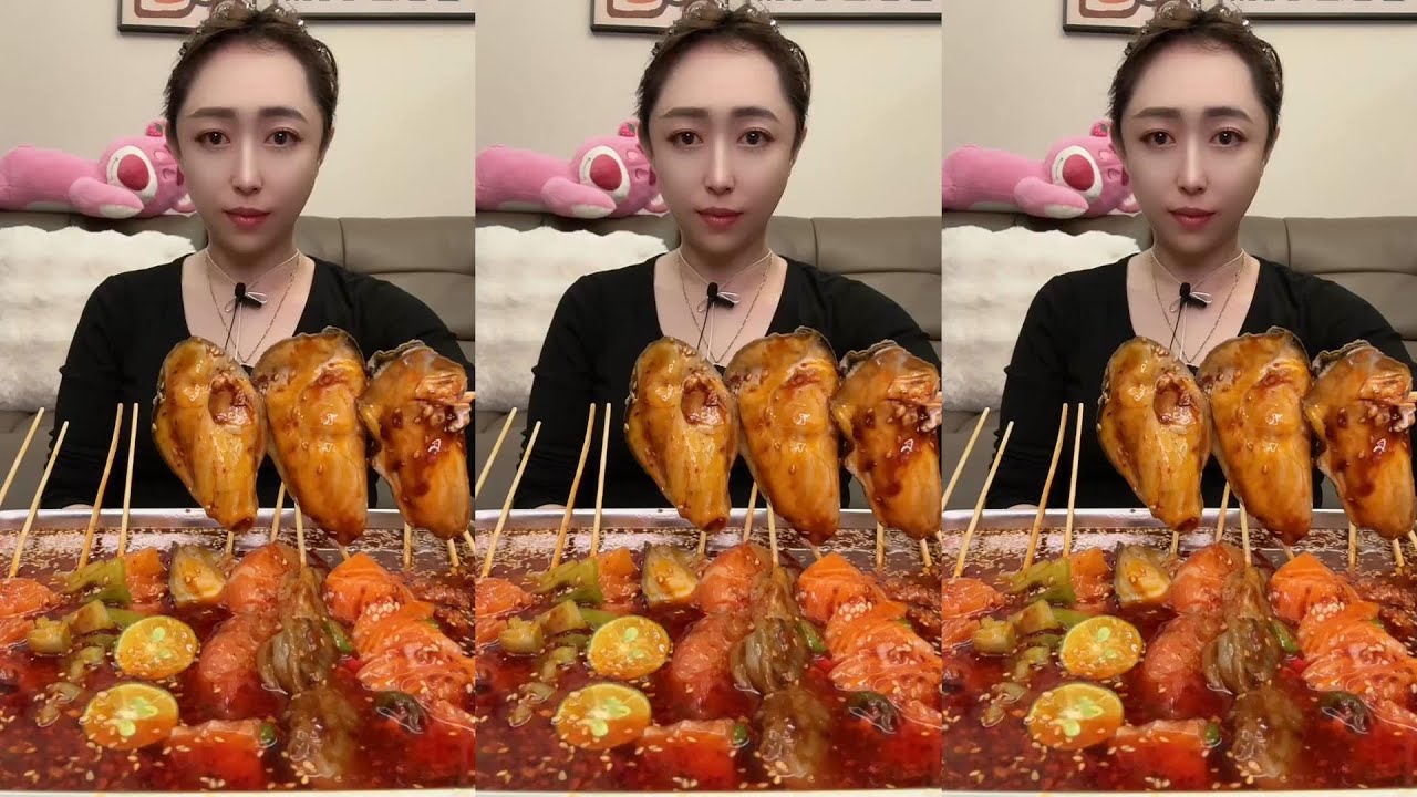 😱🔥 Epic Mukbang Feast: Giant Spicy Meat Platter That Will Make You Drool!