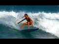 Women surfers in hawaii rock quarries beach kauai