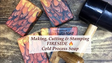 Making Pointy Swirl fire🔥 inspired FIRESIDE Aloe Vera & Coconut Milk Soap | Ellen Ruth Soap