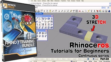 Rhino Tutorials for beginners | Rhinoceros 3D | Part 34 | Stretch Command Explanation