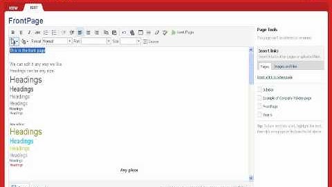 PBWIKI Introduction and Navigating