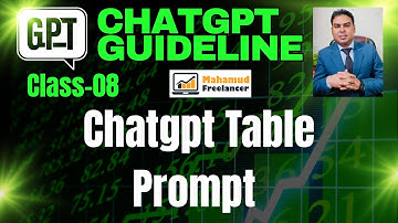 Chatgpt table prompt bangla tutorial 2026 | ChatGPT for content creation