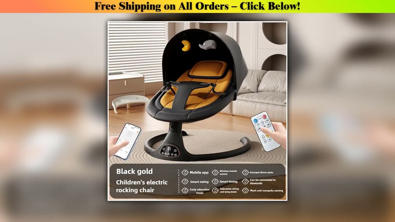 Baby Electric Soothing Cradle Bed Artifact Baby Multifunctional Sitting and Reclining Rocking