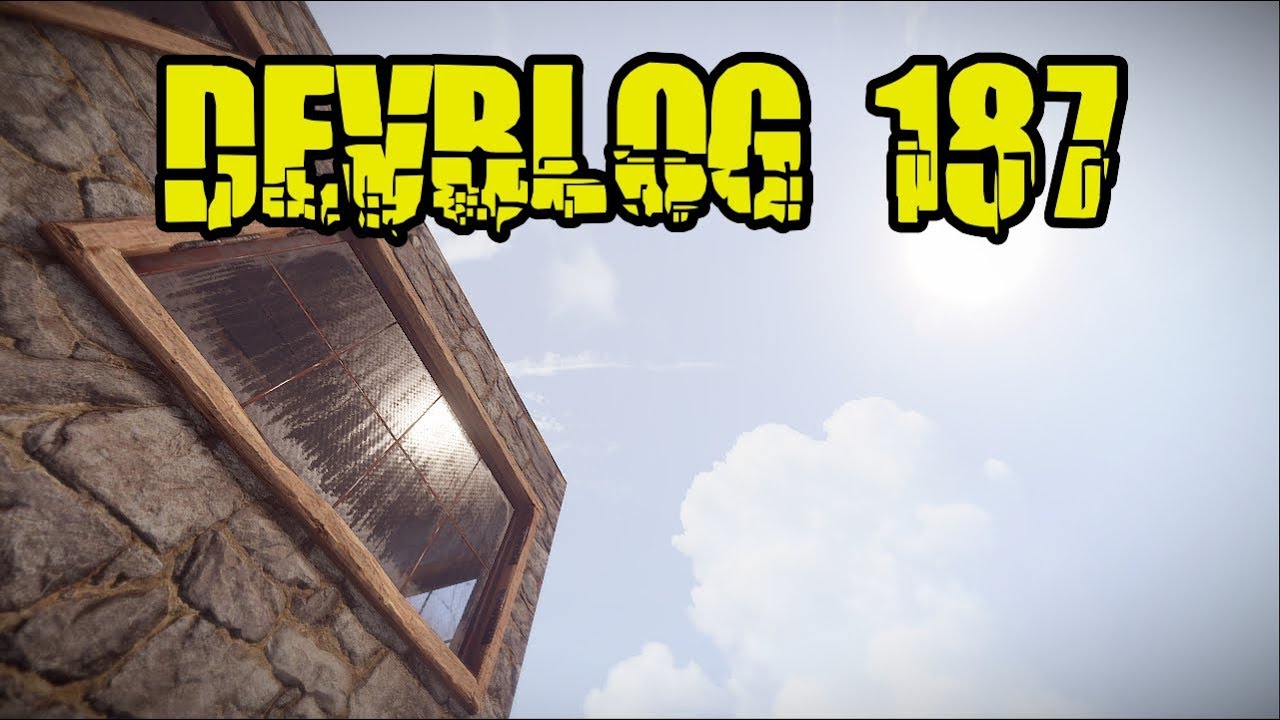 Rust Devblog 187 - Пуленепробиваемое стекло, свалка, изменения UI | Cheper