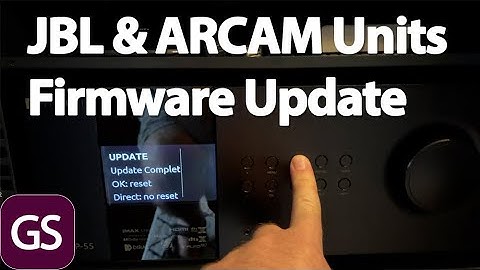 Update The JBL SDP 55 And ARCAM Units Firmware