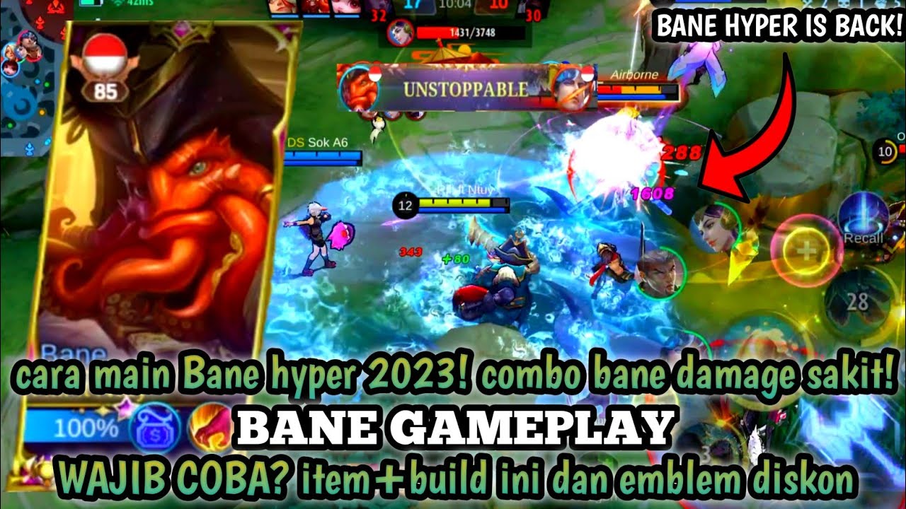 CARA MAIN BANE HYPER 2023 BANE GAMEPLAY TERBARU - BANE BUILD TERSAKIT ...