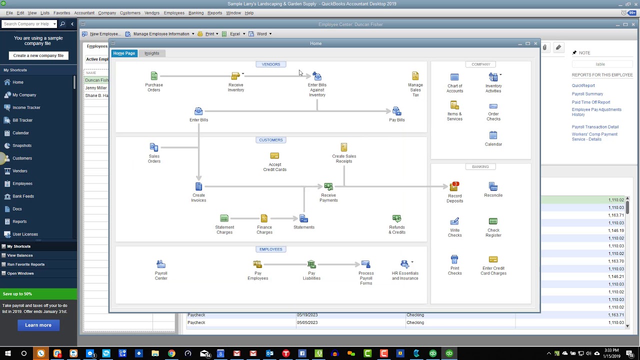 Receive Payments In Quickbooks Desktop Youtube