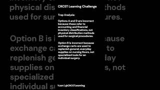 Ch19 Q3: Sterile Storage & Inventory Management Tips 🏥 #CRCST