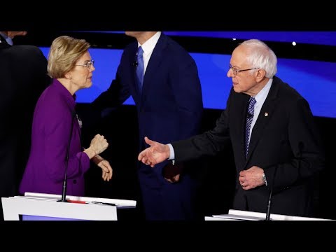 elizabeth-warren-snubs-bernie-sanders’-handshake-after-democratic-presidential-debate