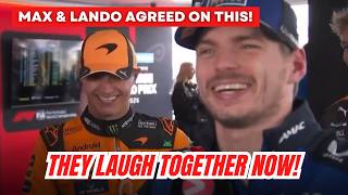 Famous When Max Verstappen & Lando Norris Laughing Together on F1 Battery Regulation Profile