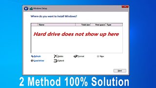 Hard Disk Partition Not Showing While Installing Windows 10th11th Gen 2 Method 100 Solution