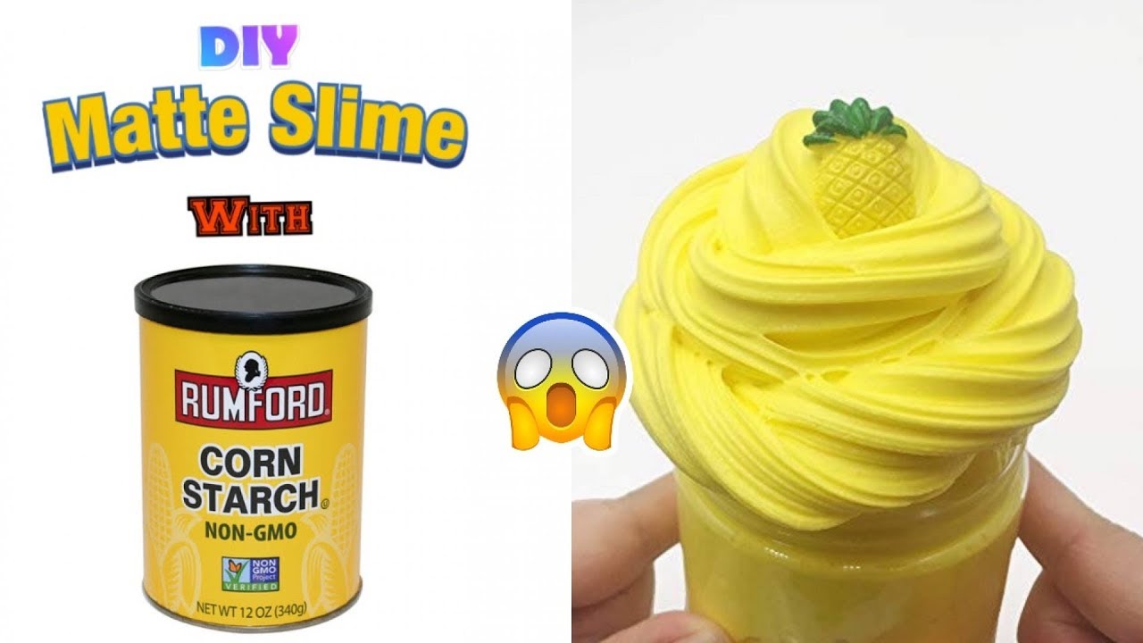 Como Hacer Slime Con Almidon De Maiz