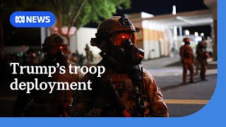 Trump clashes with Democratic-led states over National Guard deployments | ABC NEWS