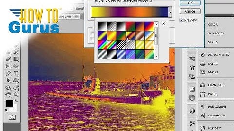How to make Adobe Photoshop Effects Photos using Gradient Map - CS5 CS6 CC Tutorial