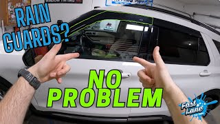 How To Tint Front Windows On Ford Explorer With Rain Guards!