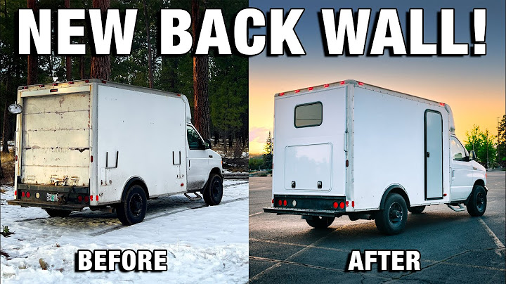 Rebuilding the Back Wall on My Box Van (FINALLY DONE!) | Ford E350 Camper Build