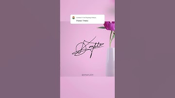 Dimple name signature style