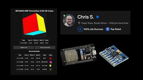 [ESP32] [MPU-6050] [NEOPIXEL] — Live Cube Animation from IMU Data