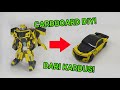 Cardboard Diy Bumblebee Transformers The Last Knight - Dari Kardus Bisa Berubah