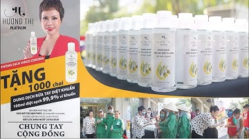 VIỆT HƯƠNG TẶNG 1000 CHAI NƯỚC RỬA TAY KHÔ DIỆT KHUẨN