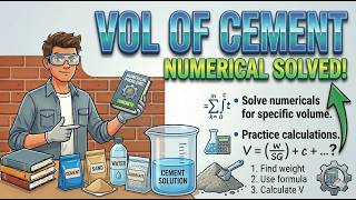 Volume of Cement Numericals Solved | Step-by-Step | Concrete Technology | Civil Engineering