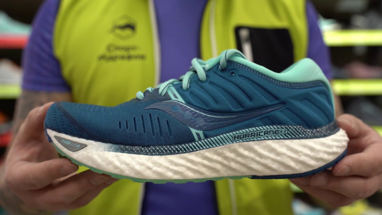 Кроссовки женские Saucony Hurricane 22 Blue/Aqua за 30 секунд