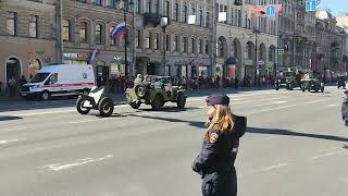 Санкт-Петербург.9.05.2024. С Днём Победы. Центр города. Ретро автомобили. Часть 1.