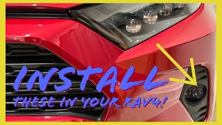 How To Install Fog Lights Toyota RAV4 2019 2020 2021 2022 2023 2024