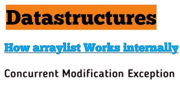 #DataStructures DataStructures|How ArrayList works internally|Concurrent Modification Exception