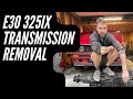 E30 325ix manual transmission removal | '85 Garage