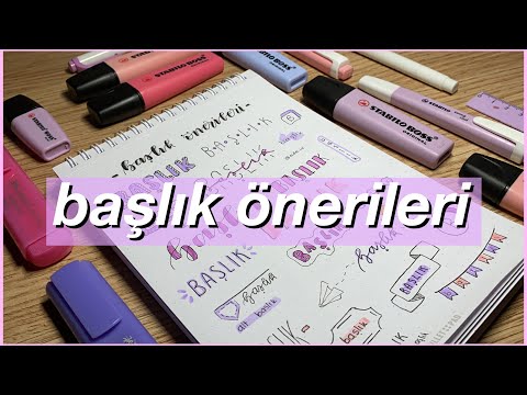 Video: Başlık Nasıl Alınır