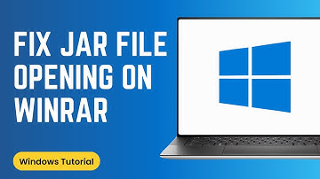 How To Fix Jar File Opening in WinRAR
