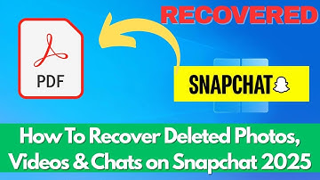 How To Recover Deleted Photos, Videos & Chats on Snapchat 2025 | Restore Snapchat Messages Easily