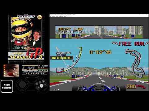 HIGHSCORE - Ayrton Sennau0027s Super Monaco GP II - Megadrive 0u002745u0027u002718 (Monaco / LapTime)