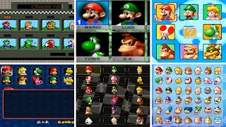 Evolution of Character Select Screens in Mario Kart (1992-2023)