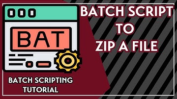 How to Zip a File Using Batch Script | Batch Script to Zip a File