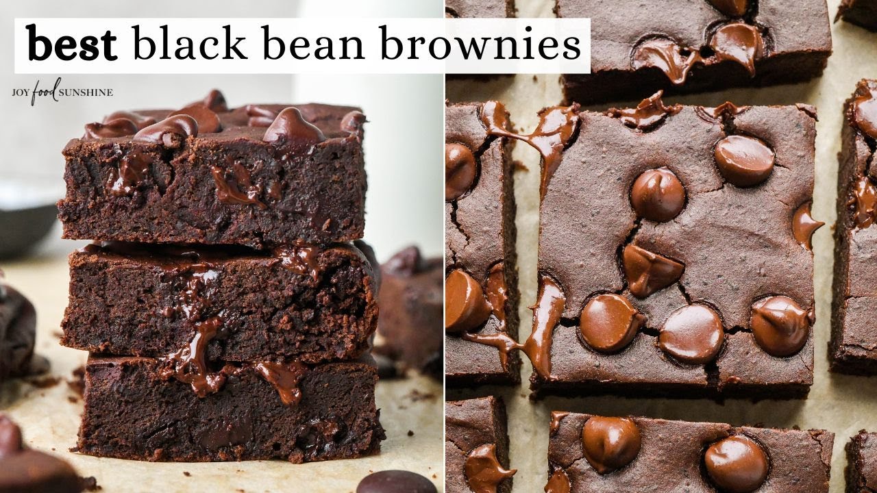 Healthy Black Bean Brownies - JoyFoodSunshine