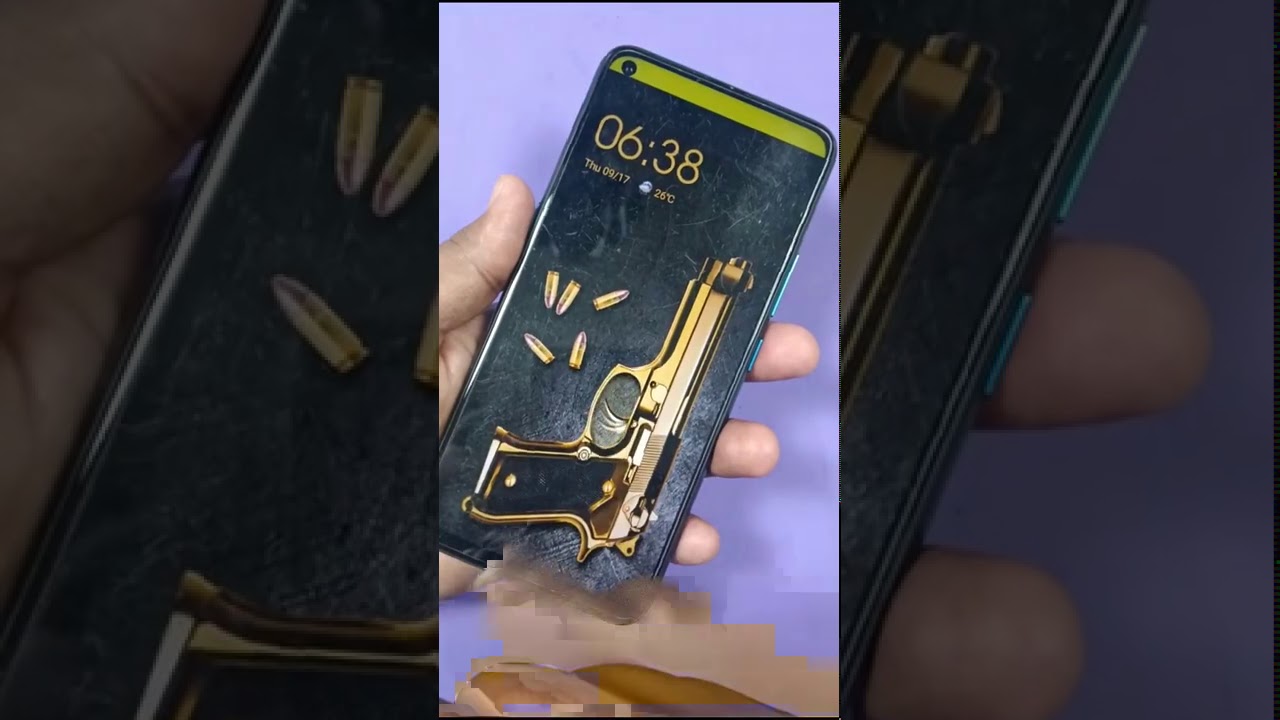 How to get gun lock screen wallpaper