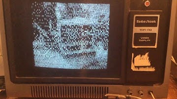 TRS-80 Model I Playing A Radio Shack TV Ad for the Model 4