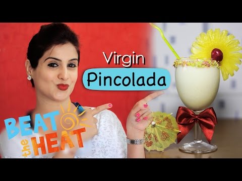 Virgin Pina Colada Mocktail Recipe | Easy To Make Non-Alcoholic Beverage | Kanak's Kitchen