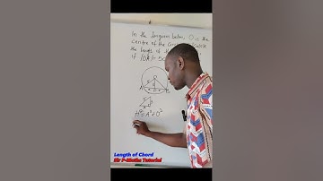 Circle Geometry: length of a chord. #mathsvideo #circletheorems #Chord