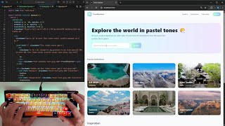 ASMR Programming: Travel Explorer App | Typing Sound screenshot 2