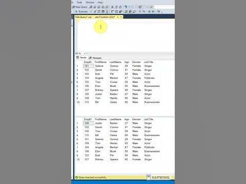 SQL: ORDER BY- Sort result in ascending and descending order - YouTube